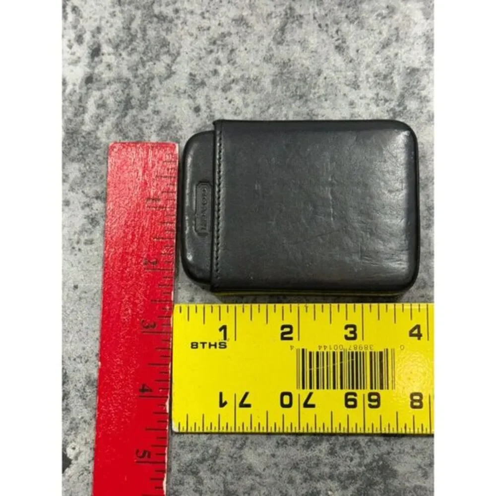 Vintage Coach‎ Black Structured Leather Business Card Case